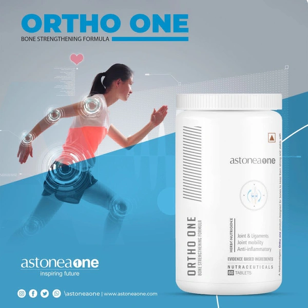 Astoneaone Herbonutrigenx Ortho One Joint & Cartilage Support Supplement with Collagen, Glucosamine & Herbal Blend – 60 Tablets