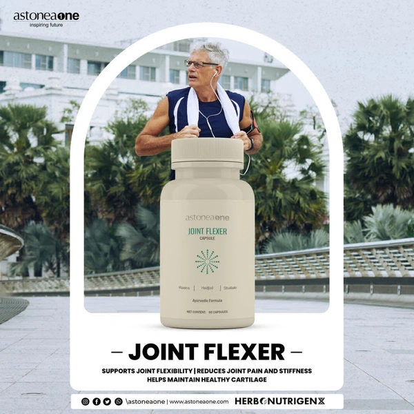 Astoneaone Herbonutrigenx Joint Flexer Joint Wellness Supplement with Herbal Extracts & Curcumin – 60 Capsules