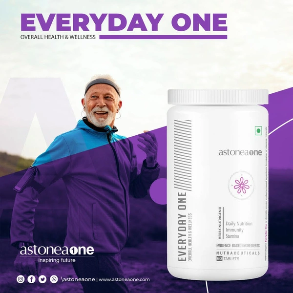 Astoneaone Herbonutrigenx Everyday One Multivitamin & Mineral Wellness Supplement with Herbs & Antioxidants – 60 Tablets