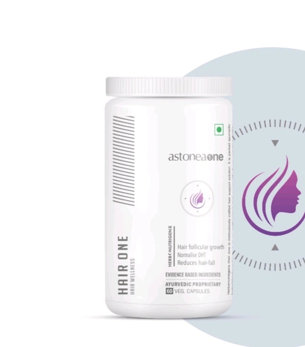 Astoneaone Herbonutrigenx Hair One Hair Nutrition Supplement with Keranat®, Amla & Botanical Extracts – 60 Capsules