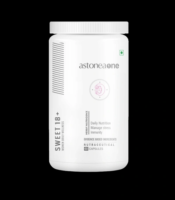 Astoneaone Herbonutrigenx Sweet 18+ Women’s Herbal Wellness Supplement with Antioxidants & Botanical Extracts – 60 Capsules