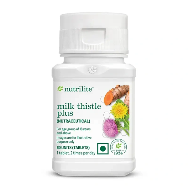 Amway Nutrilite Milk Thistle Plus – Liver Health Support | 60 Vegetarian Tablets