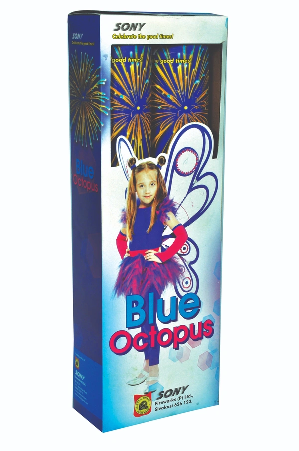 Blue Octopus - 2 pcs