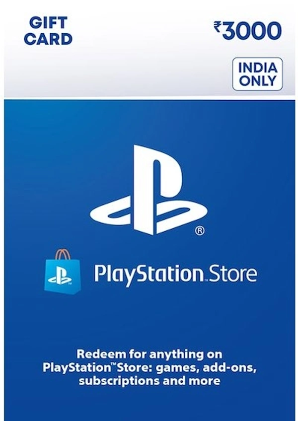 Play Station Network Wallet Top Up 'PSN Card India' - 3000