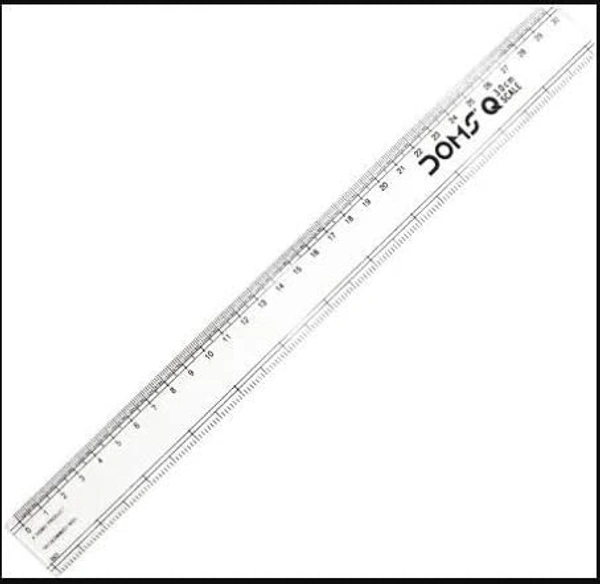 Doms 30 cm Transparent Plastic Modern Ruler