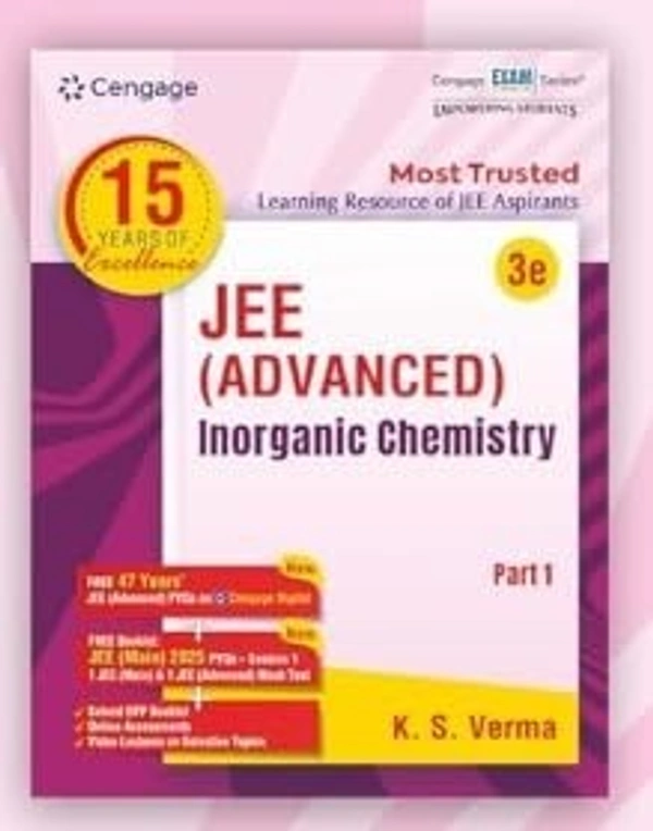 Cengage Chemistry Combo for JEE Advanced: Physical Chemistry (1 & 2) + Organic Chemistry (1 & 2) + Inorganic Chemistry (1 & 2) Set of 6 Books with Free Online Assessments & Digital Content (Concept videos and Solution videos) - For 2026 Exams