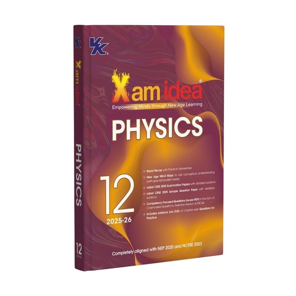 Exam Idea Xam idea PHYSICS Class -12| CBSE Exam Ready | Mind Maps, Practice Papers & NCERT Solutions | Session 2025-26 - Exam Idea Editorial Board, English, Paperback