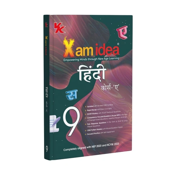 Exam Idea Xam Idea HINDI 'A' (Kshitiz, Kritika) - Chapterwise Question Bank - With Competency-Focused & Free Response Qs [2025-26] - Class 9 - Xam Idea Editorial Board, Hindi, Paperback