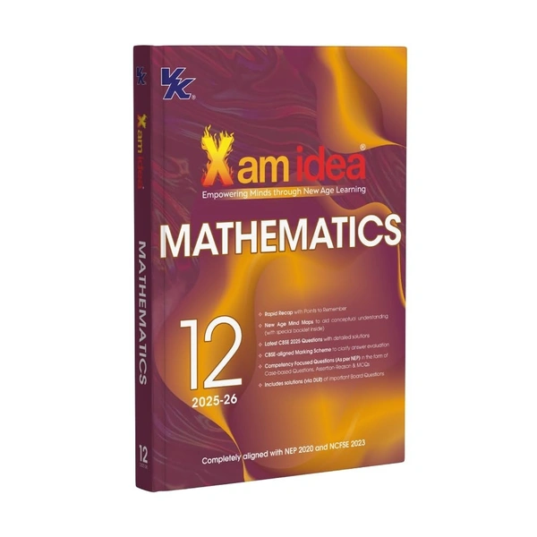 Exam Idea Xam idea MATHEMATICS Class - 12 | CBSE Board | Crux Notes, Topper’s Answers & Case-Based Practice | Question Bank & Sample Papers | 2025-26 Exam   - Exam Idea Editorial Board, English, Paperback