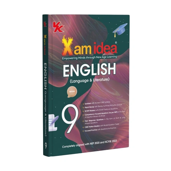 Exam Idea Xam Idea ENGLISH (Language & Literature) - Chapterwise Question Bank - With Competency-Focused & Free Response Qs [2025-26] - Class 9 - Xam Idea Editorial Board, English, Paperback