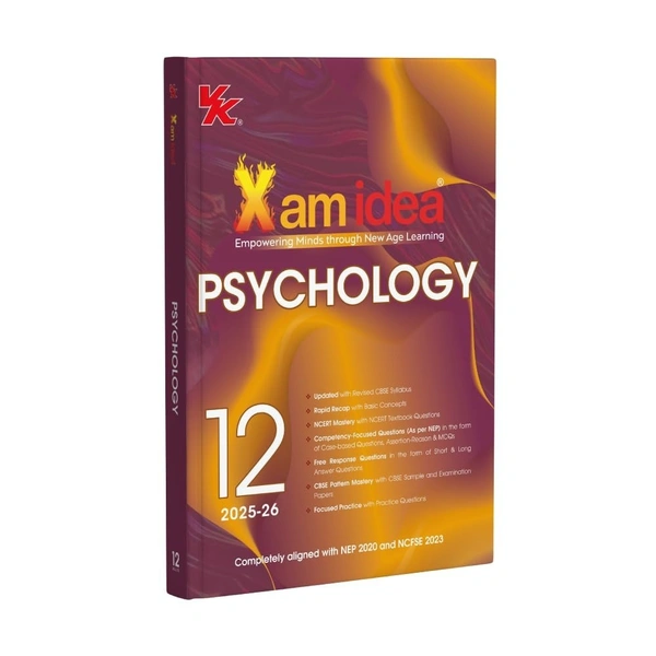 Exam Idea Xam idea PSYCHOLOGY Class 12  | CBSE Board | Practice Questions & Sample Papers | Based on Revised CBSE Syllabus | 2025-26 Exam  - Exam Idea Editorial Board, English, paperback