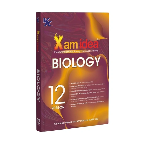 Exam Idea Xam idea BIOLOGY Class -12| CBSE Exam Ready | Mind Maps, Practice Papers & NCERT Solutions | Session 2025-26 - Exam Idea Editorial Board, English, Paperback