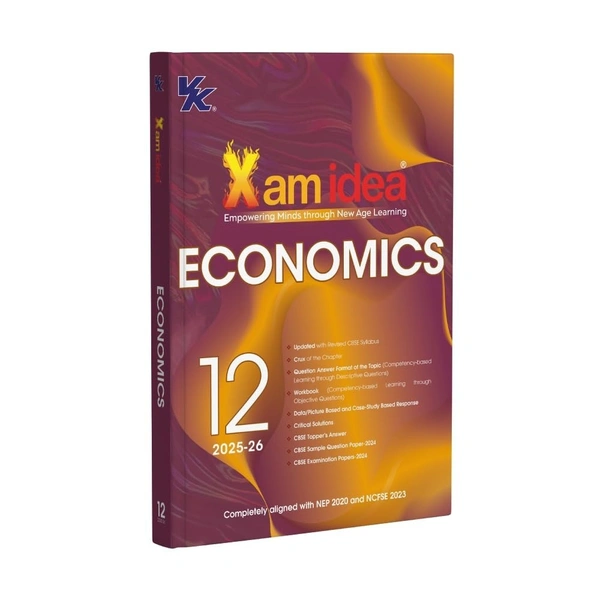 Exam Idea Xam idea ECONOMICS Class 12 Book | CBSE Board | Crux Notes, Topper’s Answers & Case-Based Practice | Question Bank & Sample Papers | 2025-26 Exam   - Exam Idea Editorial Board, English, Paperback