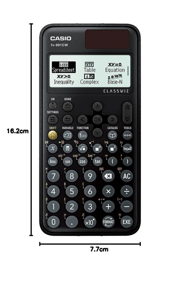 Casio FX-991CW Classwiz Non-Programmable Scientific Calculator - Black