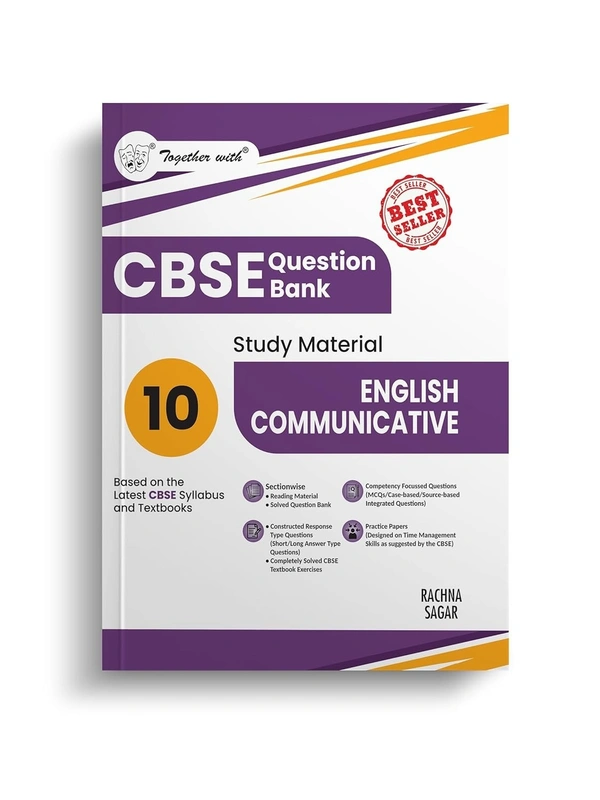 Rachna Sagar Together With ENGLISH COMMUNICATIVE Question Bank Chapterwise & Topicwise [2025 - 26] - Class 10 - Rachna Sagar, English, paperback