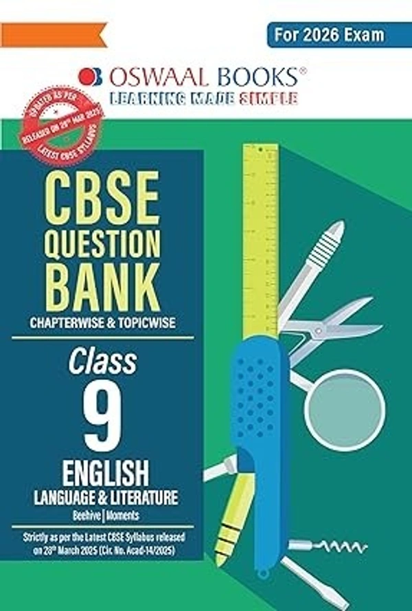 Oswal Oswaal ENGLISH LANGUAGE & LITERATURE - Question Bank, Chapterwise & Topicwise Solved papers [2025-26] - Class 9 - Oswaal Editorial Board, English, Paperback