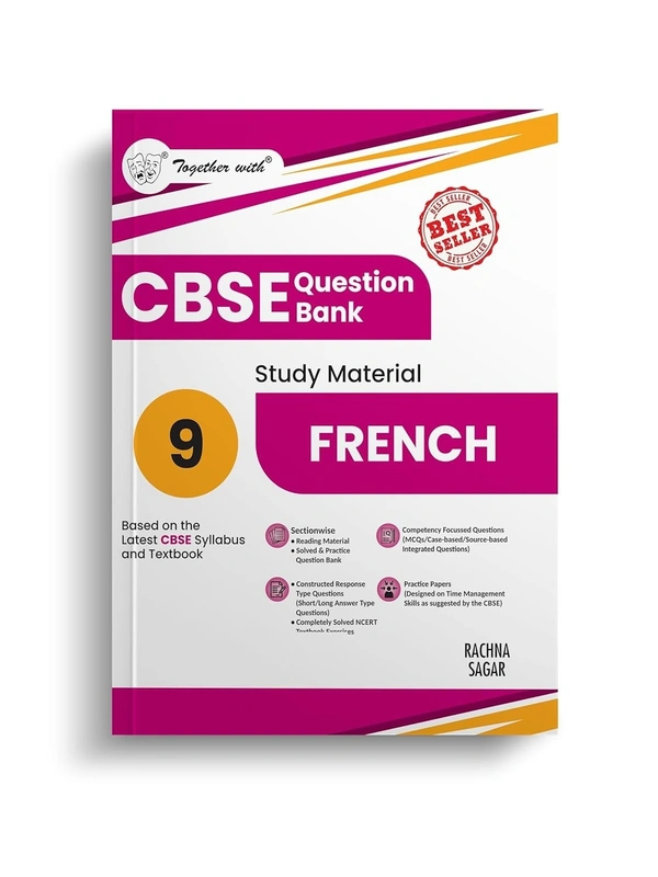 Rachna sagar Together With FRENCH Question Bank Chapterwise & Topicwise [2025 - 26] - Class 9 - Rachna Sagar, French - English, Paperback