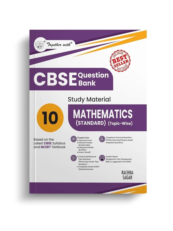 Rachna Sagar Together With MATHEMATICS Question Bank Chapterwise & Topicwise [2025 - 26] - Class 10 - Rachna Sagar, English, Paperback