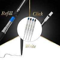PARKER Parker Classic Matte Black Chrome Trim Ball Pen| Ink Color - Blue | Perfect For Professional Use | Elite Pen For Corporate Purposes