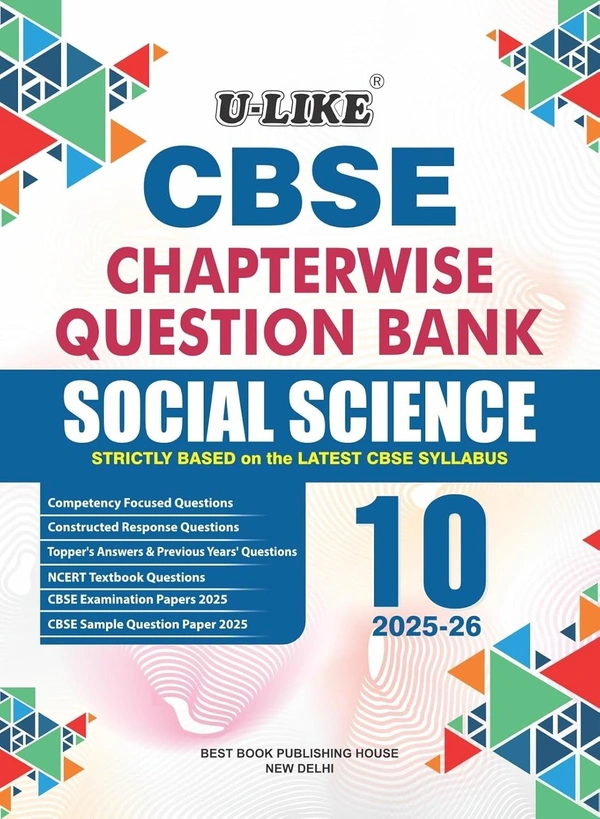 U-Like Ulike SOCIAL SCIENCE Question Bank Sample Papers [2025 - 26] - Class 10 - Ulike, English, Paperback