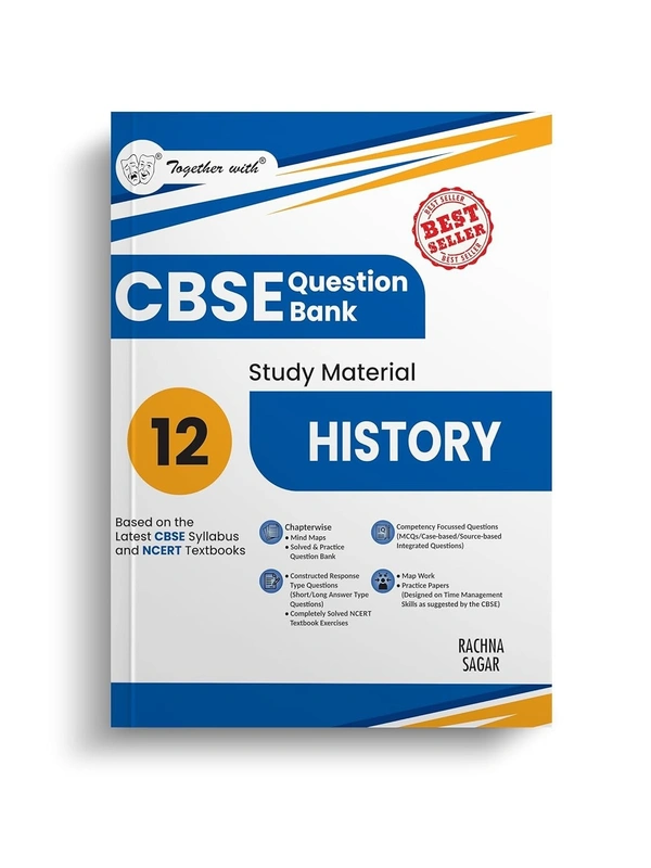 Rachna Sagar Together with HISTORY Question Bank Sample Papers - Chapterwise & Topicwise [2025-26] - Class 12 - English, Paperback