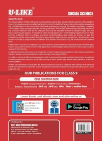 U-Like Ulike Social Science - Question Bank Sample Papers [2025 - 26] - Class 9 - English, Paperback