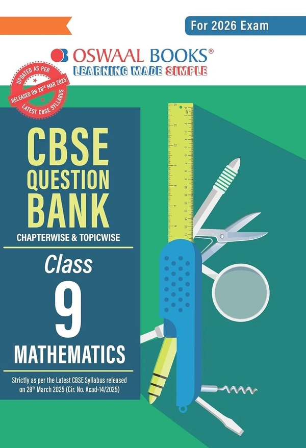 Oswal Oswaal (MATHEMATICS + SCIENCE + SOCIAL + ENGLISH LANG. & LIT.) Question Bank, Chapterwise & Topicwise Solved papers [2025-26] - Class 9  [Set of 4 Books] - Oswaal Editorial Board, English, Paperback