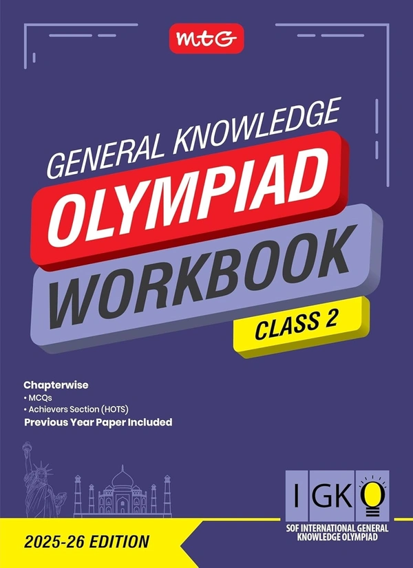 MTG International General Knowledge Olympiad (IGKO) Workbook - MCQs, Previous Years Solved Paper and Achievers Section - SOF Olympiad Preparation Books [For 2025-2026 Exam] - Class 2