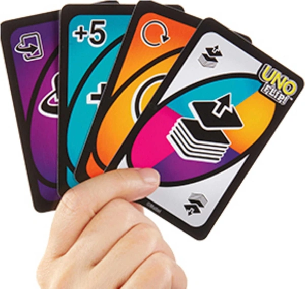 Mattel UNO Kid Uno Flip Side Card Game (Multi Color)