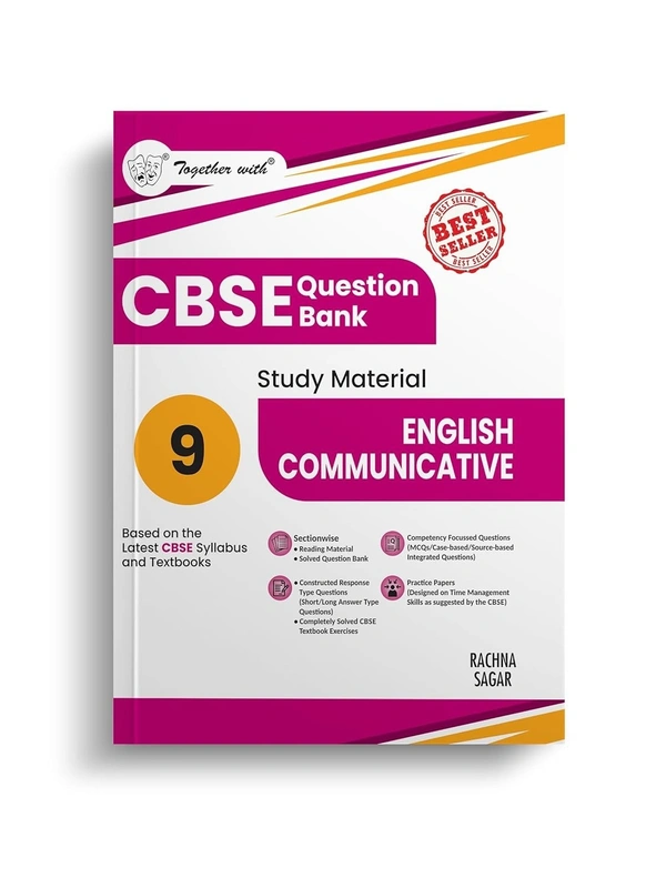 Rachna Sagar Together With ENGLISH COMMUNICATIVE Question Bank Chapterwise & Topicwise [2024 - 25] - Class 9 - Rachna Sagar, English, Paperback