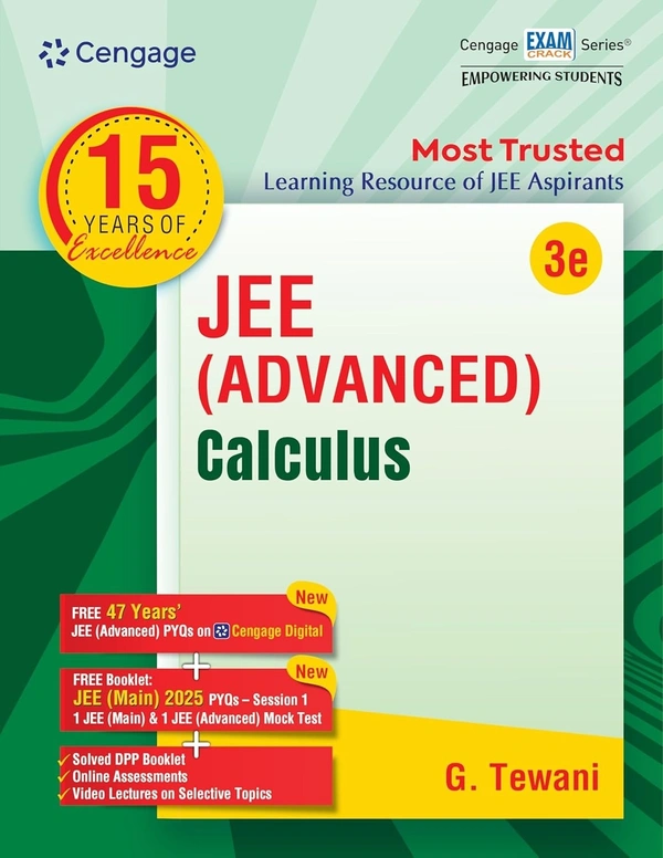 Cengage Mathematics Combo for JEE Advanced: Algebra + Calculus + Coordinate Geometry + Trigonometry + Vectors and 3D Geometry Set of 5 Books with Free Online Assessments & Digital Content (Concept videos and Solution videos) - For 2026 Exams