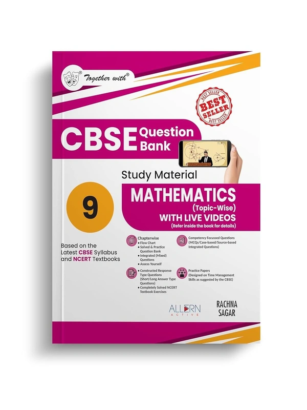 Rachna Sagar Together With MATHEMATICS Question Bank Chapterwise & Topicwise [2025 - 26] - Class 9 - Rachna Sagar, English, paperback