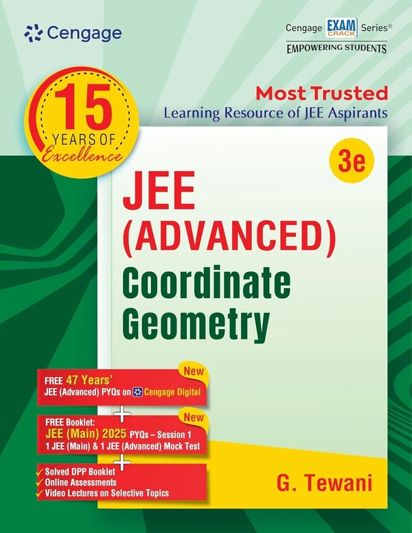 Cengage Mathematics Combo for JEE Advanced: Algebra + Calculus + Coordinate Geometry + Trigonometry + Vectors and 3D Geometry Set of 5 Books with Free Online Assessments & Digital Content (Concept videos and Solution videos) - For 2026 Exams