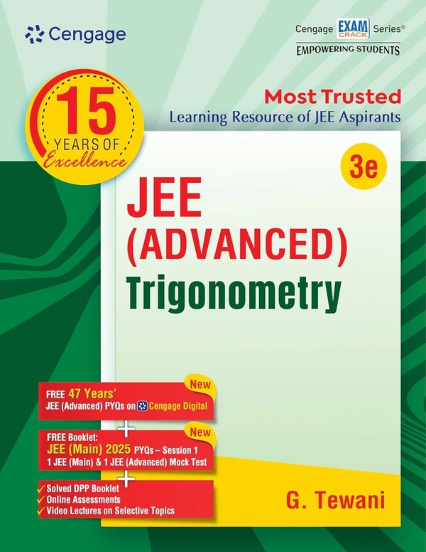 Cengage Mathematics Combo for JEE Advanced: Algebra + Calculus + Coordinate Geometry + Trigonometry + Vectors and 3D Geometry Set of 5 Books with Free Online Assessments & Digital Content (Concept videos and Solution videos) - For 2026 Exams