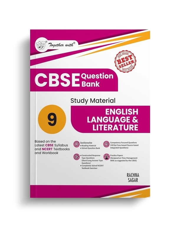 Rachna Sagar Together With ENGLISH LANGUAGE & LITERATURE Question Bank Chapterwise & Topicwise [2025 - 26] - Class 9 - Rachna sagar, English, Paperback