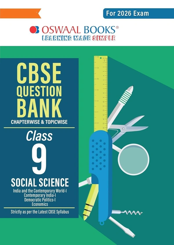 Oswal Oswaal SOCIAL SCIENCE - Question Bank, Chapterwise & Topicwise Solved papers [2025-26] - Class 9 - Oswaal Editorial Board, English, Paperback