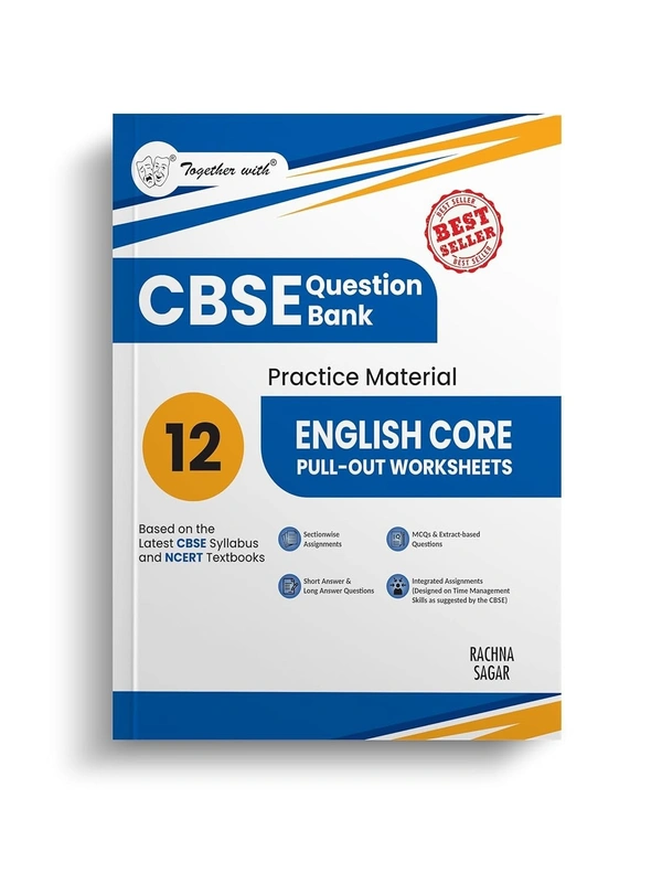Rachna Sagar Together with PULL OUT WORKSHEETS (English Core) Question Bank Sample Papers - Chapterwise & Topicwise [2025-26] - Class 12 - English, Paperback