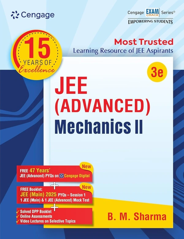 Cengage - BM Sharma - JEE Advanced Physics - | Mechanics 1 & 2 | Waves and Thermodynamics | Electrostatics and Current Electricity | Magnetism and Electromagnetic Induction | Optics and Modern Physics | - Set of 6 Books with | 47 Years PYQ | JEE Main Mock Test | DPP, Videos, Online Assignments - For Exams 2026