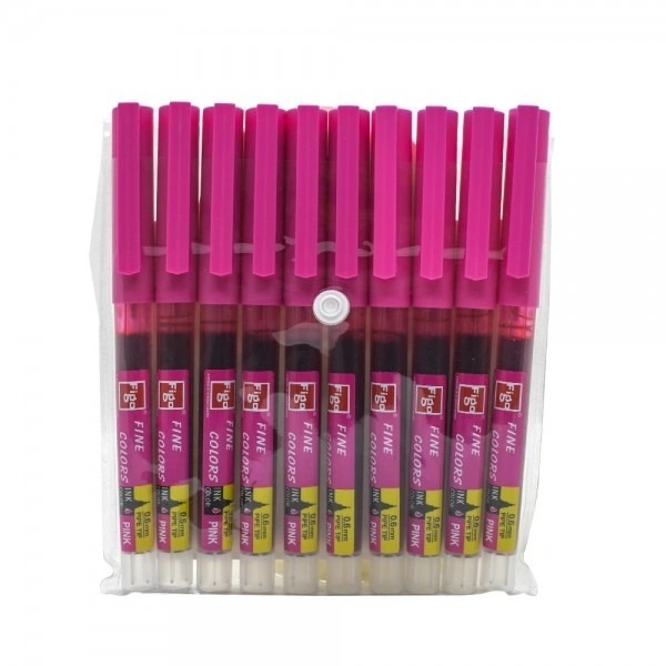 Figo Fine Pen- Pink Ink (pack of 2)