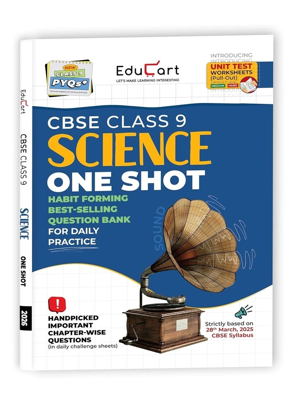 Educart SCIENCE One Shot Question Bank (for 2026 Exams) -  Class 9