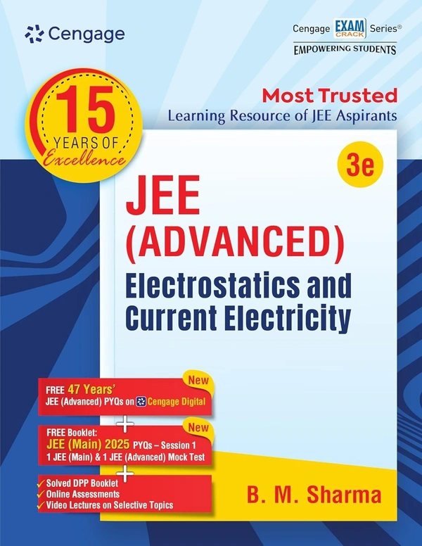 Cengage - BM Sharma - JEE Advanced Physics - | Mechanics 1 & 2 | Waves and Thermodynamics | Electrostatics and Current Electricity | Magnetism and Electromagnetic Induction | Optics and Modern Physics | - Set of 6 Books with | 47 Years PYQ | JEE Main Mock Test | DPP, Videos, Online Assignments - For Exams 2026