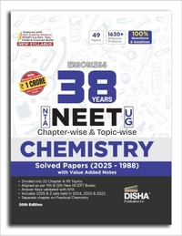 Disha Errorless 38 Years PHYSICS, CHEMISTRY, BIOLOGY - NTA NEET (UG) Chapter-wise & Topic-wise PYQ (2025 - 1988) Book 20th Edition | Solved Papers | New NCERT Syllabus | Value Added Notes - For 2026 Exams