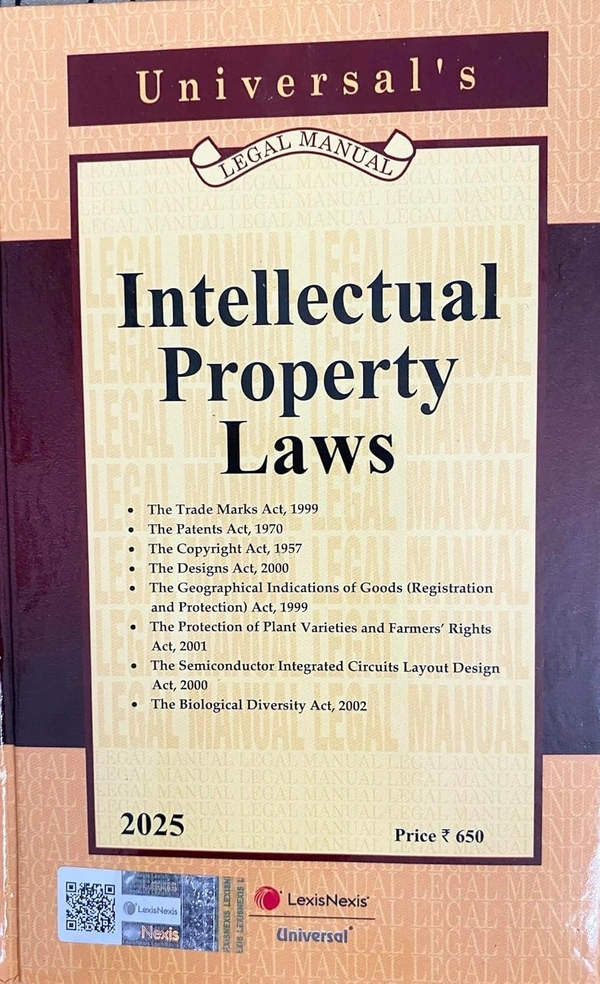 Universal's Intellectual Property Laws - Bare Act Latest Edition [2025]