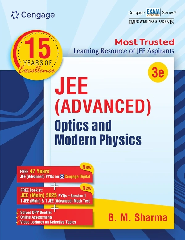 Cengage - BM Sharma - JEE Advanced Physics - | Mechanics 1 & 2 | Waves and Thermodynamics | Electrostatics and Current Electricity | Magnetism and Electromagnetic Induction | Optics and Modern Physics | - Set of 6 Books with | 47 Years PYQ | JEE Main Mock Test | DPP, Videos, Online Assignments - For Exams 2026
