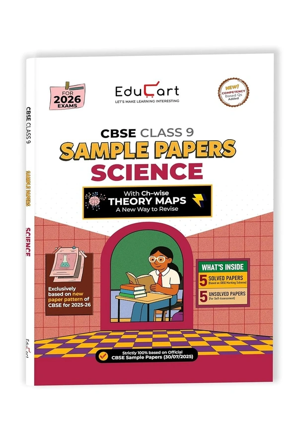 Educart SCIENCE Sample Papers 2025-26 - Class 9  (Introducing exclusive new practice concept for 2026 Exam)