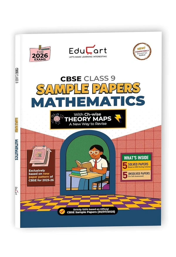 Educart MATHEMATICS Sample Papers 2025-26 - Class 9  (Introducing exclusive new practice concept for 2026 Exam)