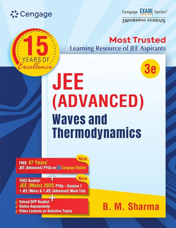 Cengage JEE Advanced Waves and Thermodynamics with Free Online Assessments and Digital Content (Concept videos and Solution videos) - For 2026 Exams