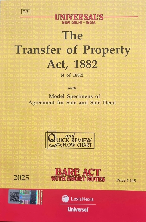 Universal's Transfer of Property Act 1882, BARE ACT [2025]
