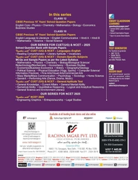 Rachna Sagar Together with PHYSICS Previous 10 Year's Solved Question Papers (2014 - 2025) (Chapterwise & Topicwise) - Class 12 [For 2026 Exam]  CBSE