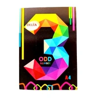 Delta Long Size Register - 212 Pages | Single Line | A4 - 29.7cm X 21.0cm | Pack Of 6 Notebooks | Long Size Ruled Notebooks for School Students - Staple Binding, A4 Size